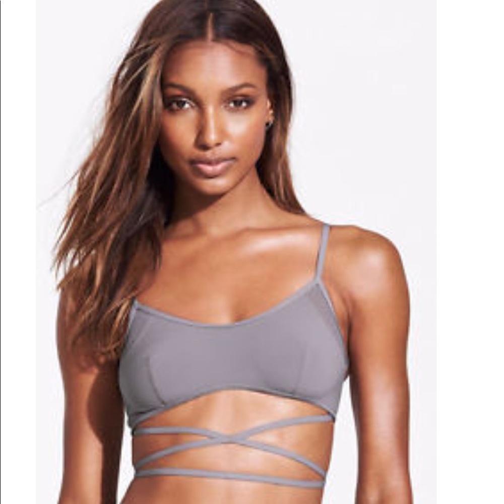 VS Mesh trim Spaghetti Strap Bralette